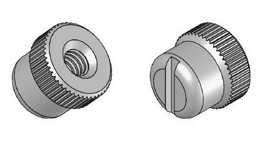 Slotted Thumb Nut Image 2